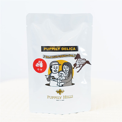 PUPPILY DELICA PREMIUM ドライフード 400g 馬肉／ワニ肉